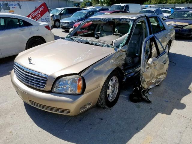 1G6KD54Y65U173602 - 2005 CADILLAC DEVILLE GOLD photo 2