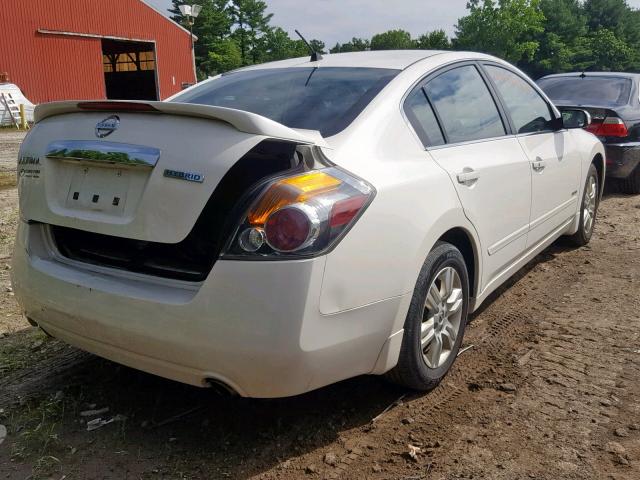 1N4CL2AP8BC185286 - 2011 NISSAN ALTIMA HYB WHITE photo 4