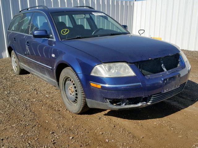 WVWND63B53E151496 - 2003 VOLKSWAGEN PASSAT GL BLUE photo 1