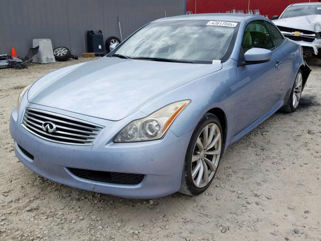 JN1CV6FE0AM354859 - 2010 INFINITI G37 BASE BLUE photo 2