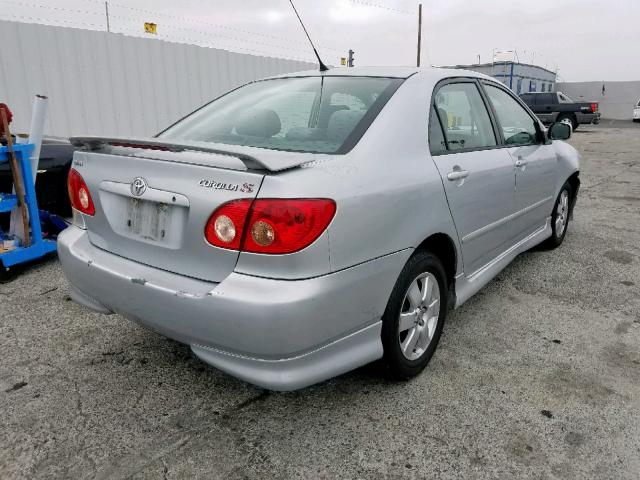 1NXBR32E27Z865561 - 2007 TOYOTA COROLLA CE SILVER photo 4