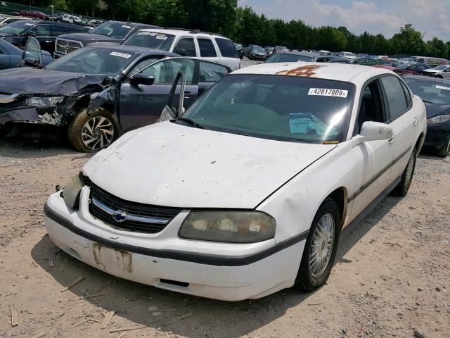 2G1WF55E2Y9270075 - 2000 CHEVROLET IMPALA WHITE photo 2