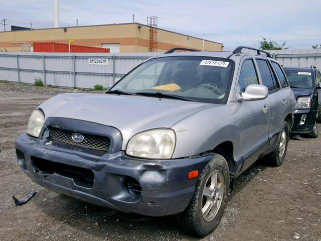 KM8SB13D24U622620 - 2004 HYUNDAI SANTA FE SILVER photo 2