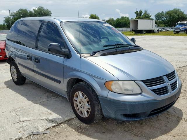 1D4GP25B05B144887 - 2005 DODGE CARAVAN SE BLUE photo 1