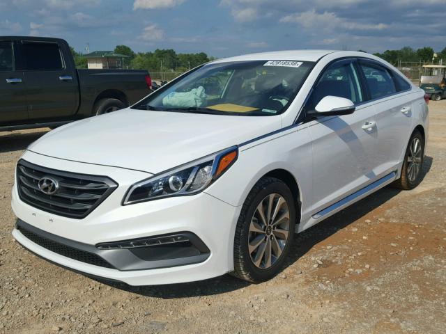 5NPE34AF7HH483931 - 2017 HYUNDAI SONATA SPO WHITE photo 2