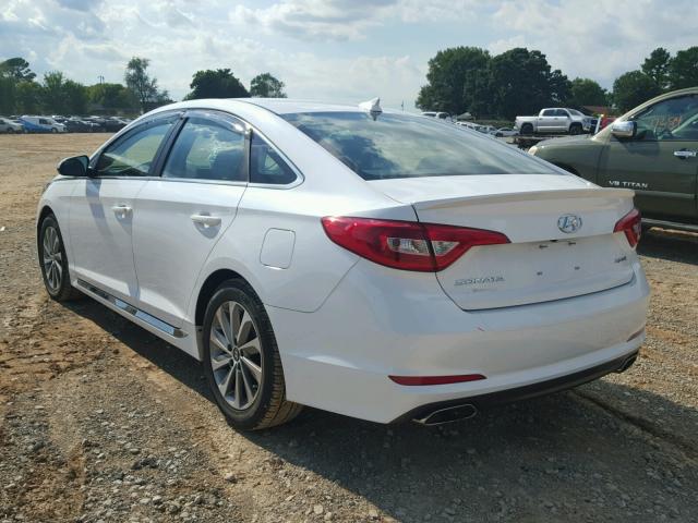 5NPE34AF7HH483931 - 2017 HYUNDAI SONATA SPO WHITE photo 3