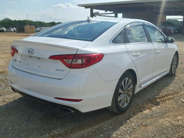 5NPE34AF7HH483931 - 2017 HYUNDAI SONATA SPO WHITE photo 4