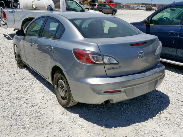 JM1BL1U77D1701504 - 2013 MAZDA 3 I SILVER photo 3