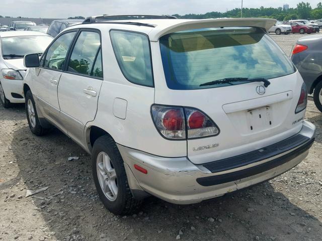 JTJHF10U910180250 - 2001 LEXUS RX 300 WHITE photo 3