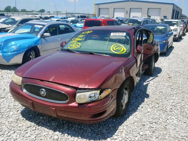 1G4HP54KXY4165660 - 2000 BUICK LESABRE CU MAROON photo 2