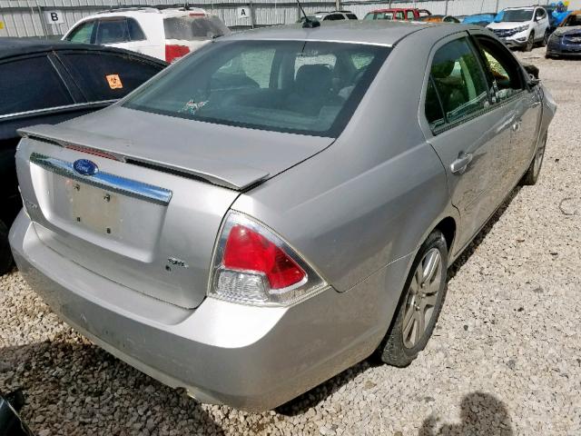 3FAHP08158R247527 - 2008 FORD FUSION SEL SILVER photo 4