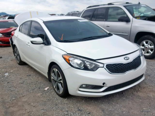 KNAFX4A85G5505415 - 2016 KIA FORTE EX WHITE photo 1