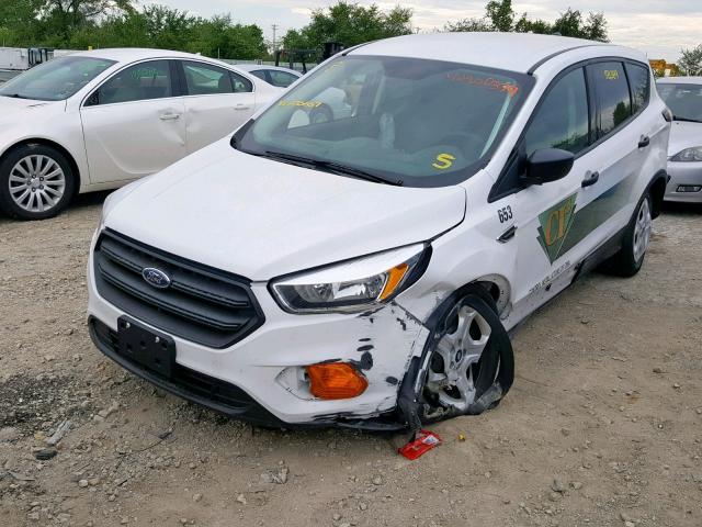 1FMCU0F7XHUA50667 - 2017 FORD ESCAPE S WHITE photo 2