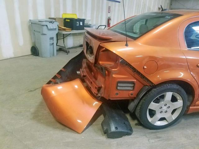 1G1AM58B067668031 - 2006 CHEVROLET COBALT SS ORANGE photo 9