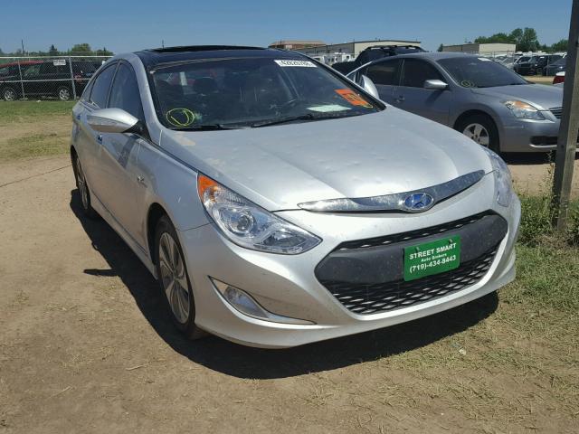 KMHEC4A49EA108233 - 2014 HYUNDAI SONATA HYB SILVER photo 1