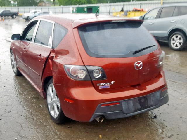 JM1BK344891205705 - 2009 MAZDA 3 S RED photo 3