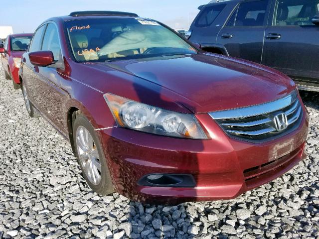 1HGCP2F87CA206840 - 2012 HONDA ACCORD EXL BURGUNDY photo 1