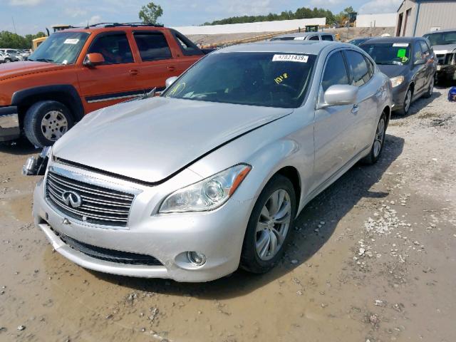 JN1BY1AP2DM512007 - 2013 INFINITI M37 SILVER photo 2