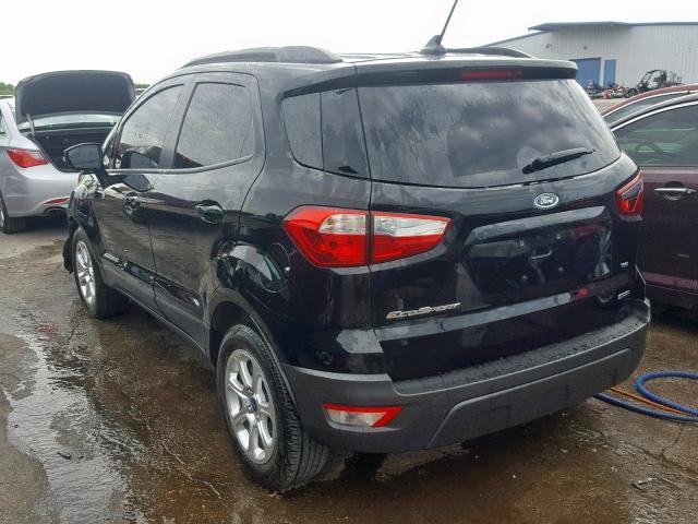 MAJ3P1TE2JC177824 - 2018 FORD ECOSPORT S BLACK photo 3