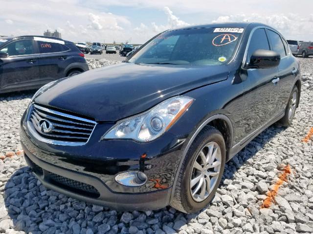 JNKAJ09E28M301257 - 2008 INFINITI EX35 BASE BLACK photo 2