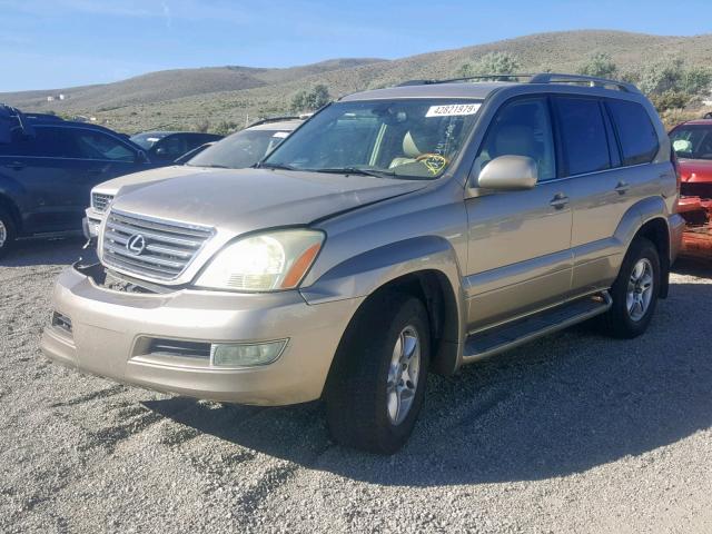 JTJBT20X130023328 - 2003 LEXUS GX470 GOLD photo 2