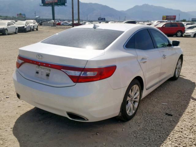 KMHFG4JG9DA262491 - 2013 HYUNDAI AZERA WHITE photo 4