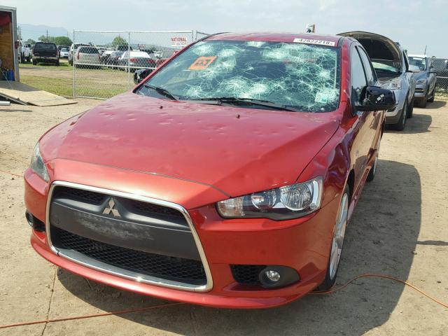 JA32U8FW4CU016964 - 2012 MITSUBISHI LANCER GT RED photo 2