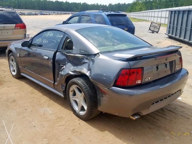 1FAFP42X84F128874 - 2004 FORD MUSTANG GT GRAY photo 3