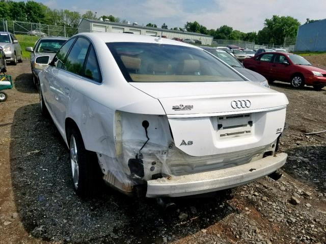 WAUDH74F58N154779 - 2008 AUDI A6 3.2 QUA WHITE photo 3