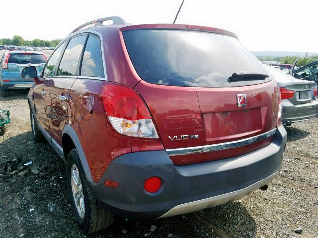 3GSCL33P78S612638 - 2008 SATURN VUE XE MAROON photo 3