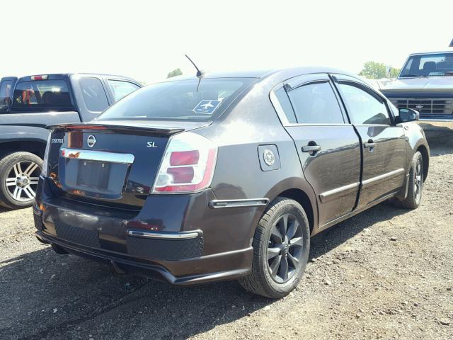 3N1AB6AP1BL645939 - 2011 NISSAN SENTRA 2.0 BLACK photo 4