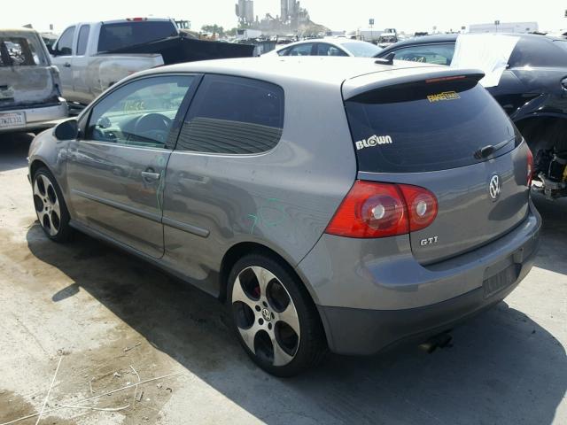 WVWFV71K97W030240 - 2007 VOLKSWAGEN NEW GTI FA GRAY photo 3