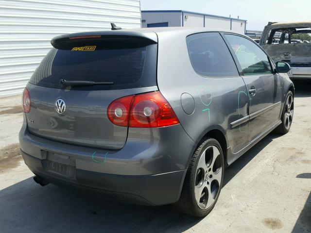 WVWFV71K97W030240 - 2007 VOLKSWAGEN NEW GTI FA GRAY photo 4