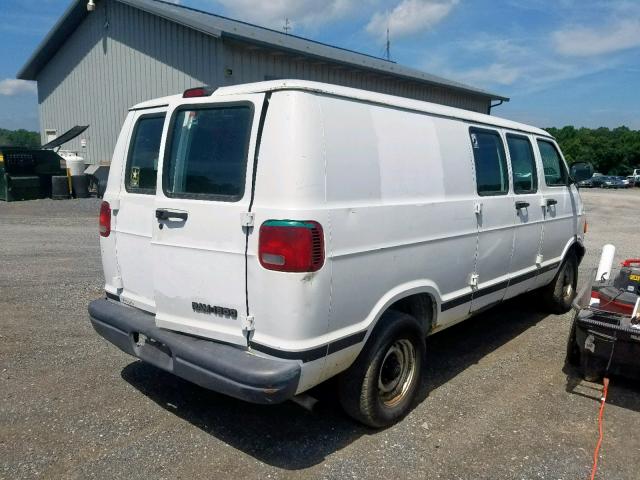 2B7HB11Y6XK568009 - 1999 DODGE RAM VAN B1 WHITE photo 4