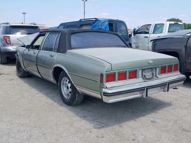 1G1BN69HXFY185148 - 1985 CHEVROLET CAPRICE CL GREEN photo 3