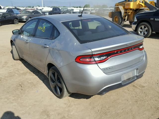 1C3CDFBB4FD181189 - 2015 DODGE DART SXT SILVER photo 3