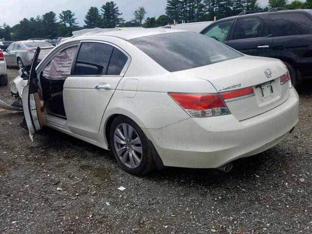 1HGCP3F85BA011551 - 2011 HONDA ACCORD EXL WHITE photo 3