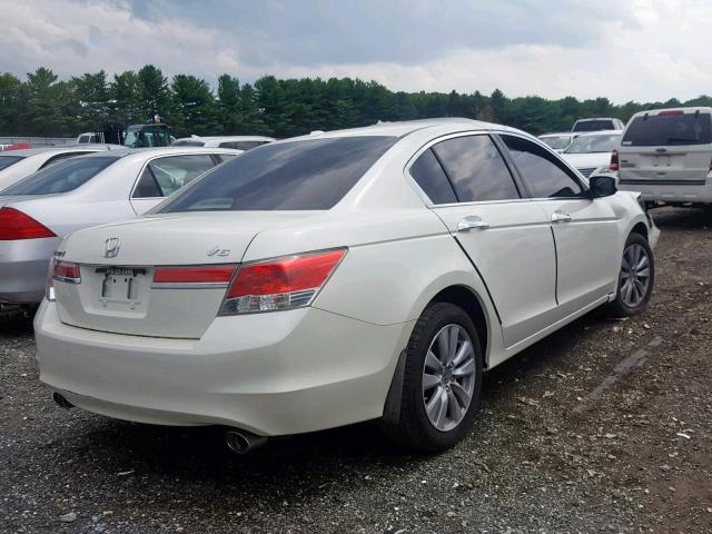 1HGCP3F85BA011551 - 2011 HONDA ACCORD EXL WHITE photo 4