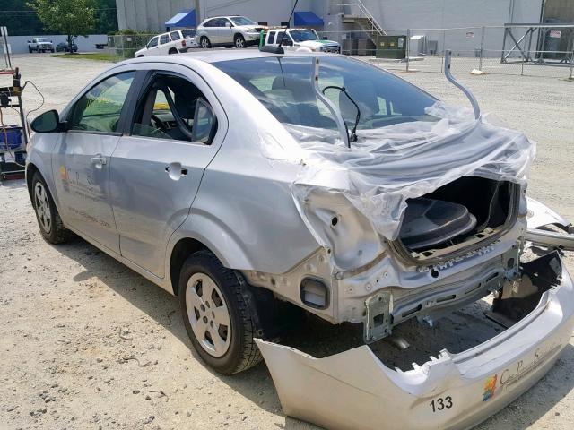 1G1JA5SHXG4165373 - 2016 CHEVROLET SONIC LS 银色 照片 3