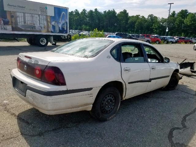 2G1WF52E239165100 - 2003 CHEVROLET IMPALA WHITE photo 4