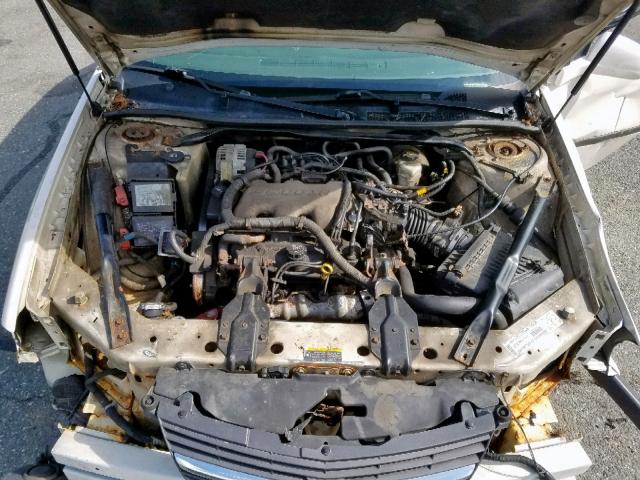 2G1WF52E239165100 - 2003 CHEVROLET IMPALA WHITE photo 7