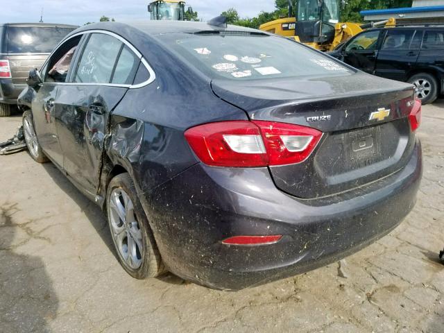 1G1BF5SM3H7155531 - 2017 CHEVROLET CRUZE PREM BLACK photo 3