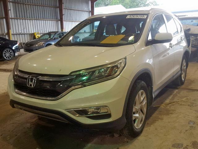 5J6RM3H74FL005122 - 2015 HONDA CR-V EXL WHITE photo 2