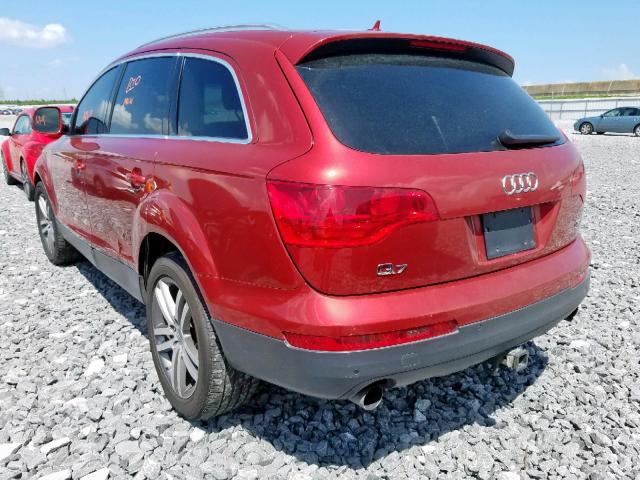 WA1AY74L49D024005 - 2009 AUDI Q7 3.6 QUA MAROON photo 3