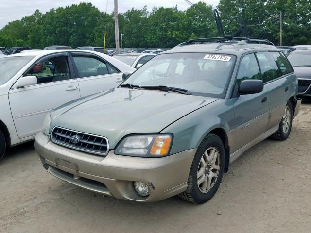 4S3BH675347629738 - 2004 SUBARU LEGACY OUT GREEN photo 2