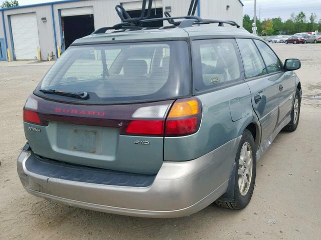 4S3BH675347629738 - 2004 SUBARU LEGACY OUT GREEN photo 4