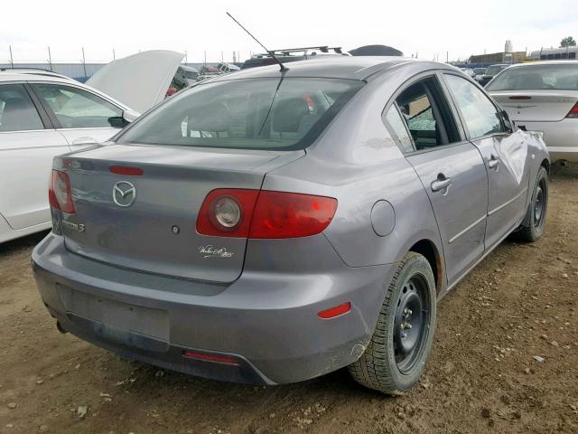 JM1BK123061499546 - 2006 MAZDA 3 S GRAY photo 4