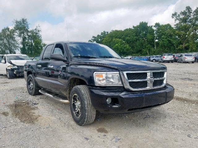 1D7HW48N98S626547 - 2008 DODGE DAKOTA QUA BLACK photo 1