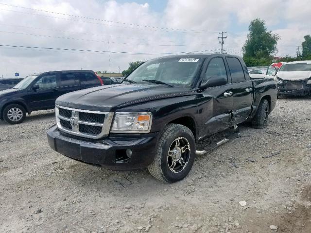 1D7HW48N98S626547 - 2008 DODGE DAKOTA QUA BLACK photo 2