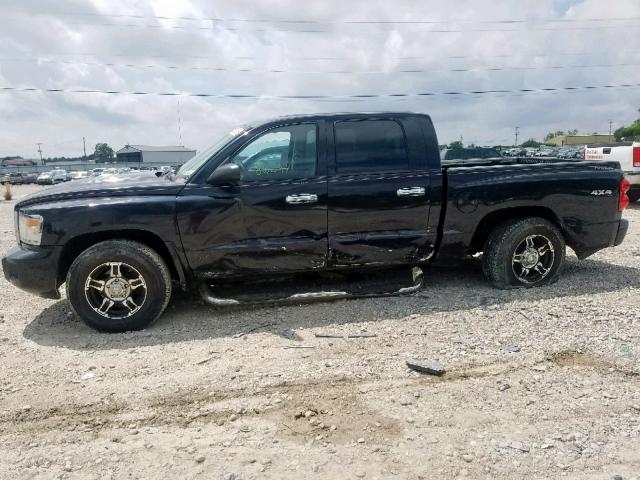 1D7HW48N98S626547 - 2008 DODGE DAKOTA QUA BLACK photo 9